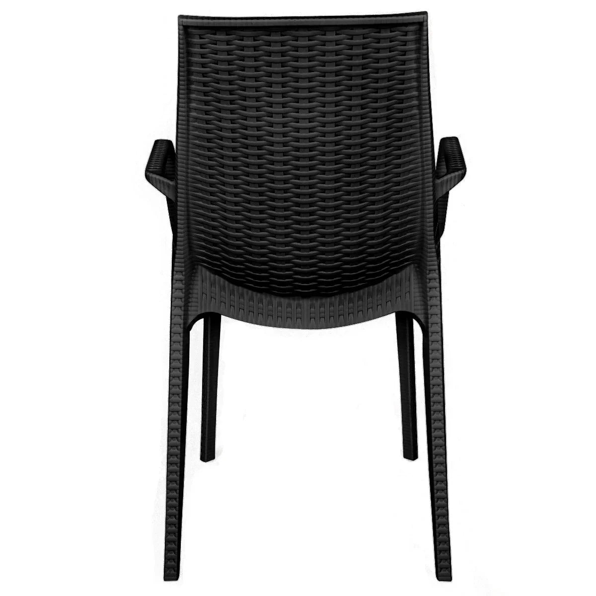 Kent Mid-Century 7-Piece Outdoor Dining Set: 4 Side Chairs & 2 Armchairs - Elax Furniture