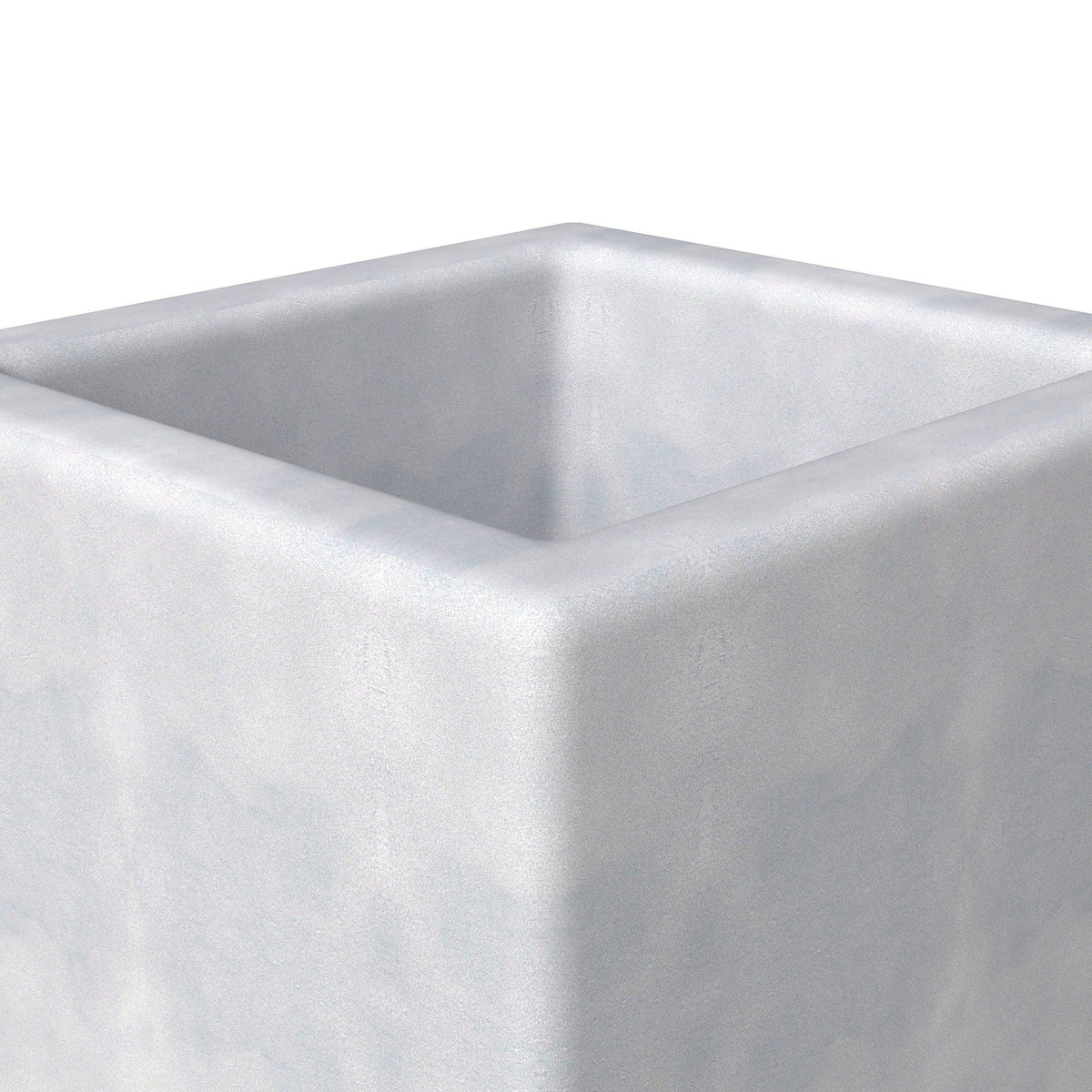 Terra 4-Piece Fiberstone and MGO Clay Planter Set, Mid-Century Modern Tall Square Planter Pot for Indoor and Outdoor - Elax Furniture