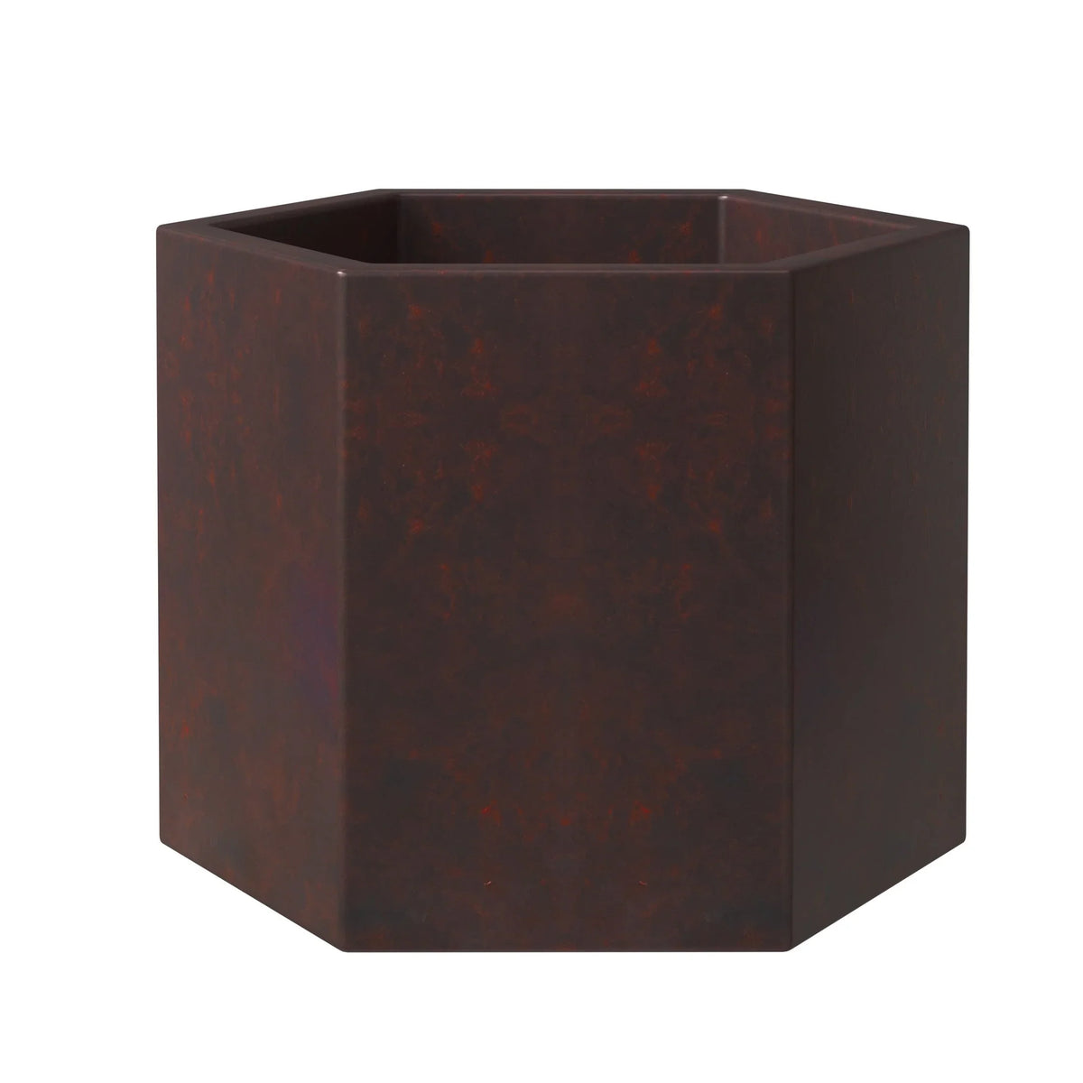 Thicket Modern 4-Piece Fiberstone Planter - Hexagon Design Weather Resistant Plant Pot - Elax Furniture