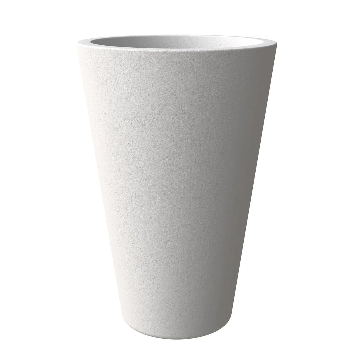 Pebble Modern Fiberstone and MGO Clay Tapered Round Planter for Indoor and Outdoor - Elax Furniture