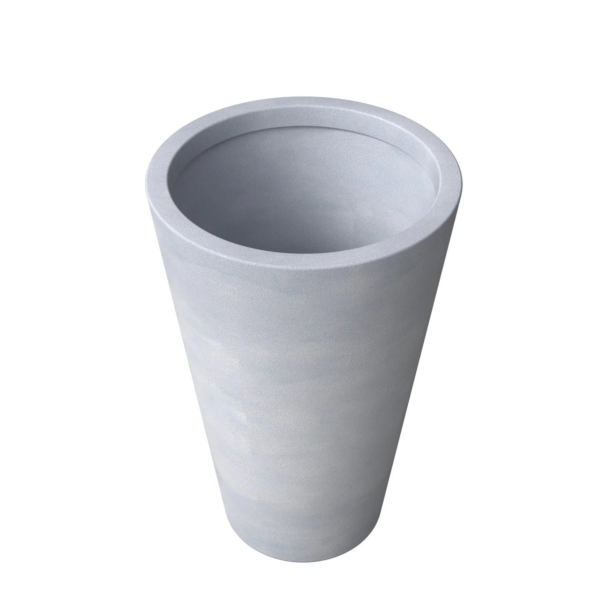 Pebble Modern Fiberstone and MGO Clay Tapered Round Planter for Indoor and Outdoor - Elax Furniture