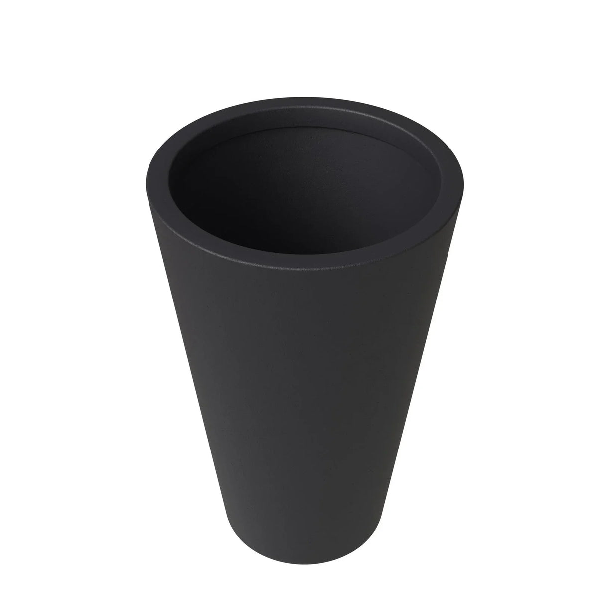 Pebble Modern Fiberstone and MGO Clay Tapered Round Planter for Indoor and Outdoor - Elax Furniture
