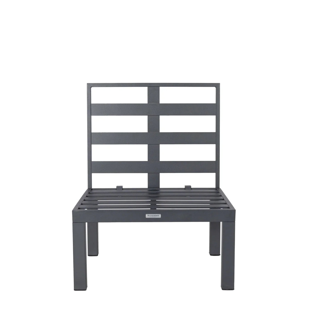 Chelsea 7-Piece Patio Sectional Set in Black Aluminum with Fire Pit Table - Elax Furniture