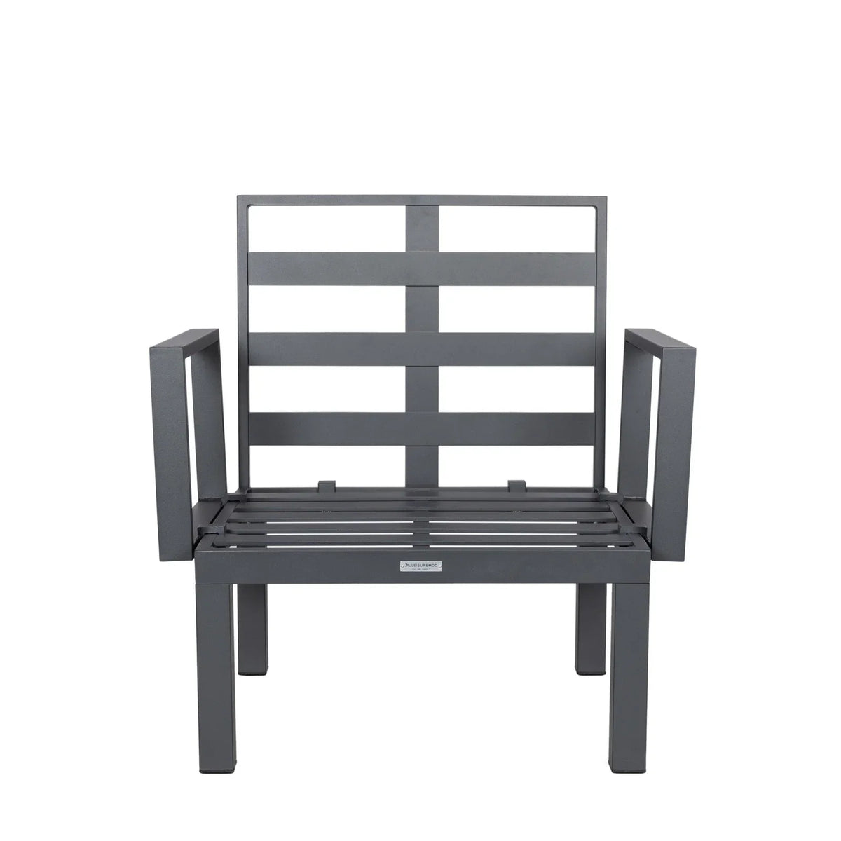 Chelsea 7-Piece Patio Sectional Set in Black Aluminum with Fire Pit Table - Elax Furniture