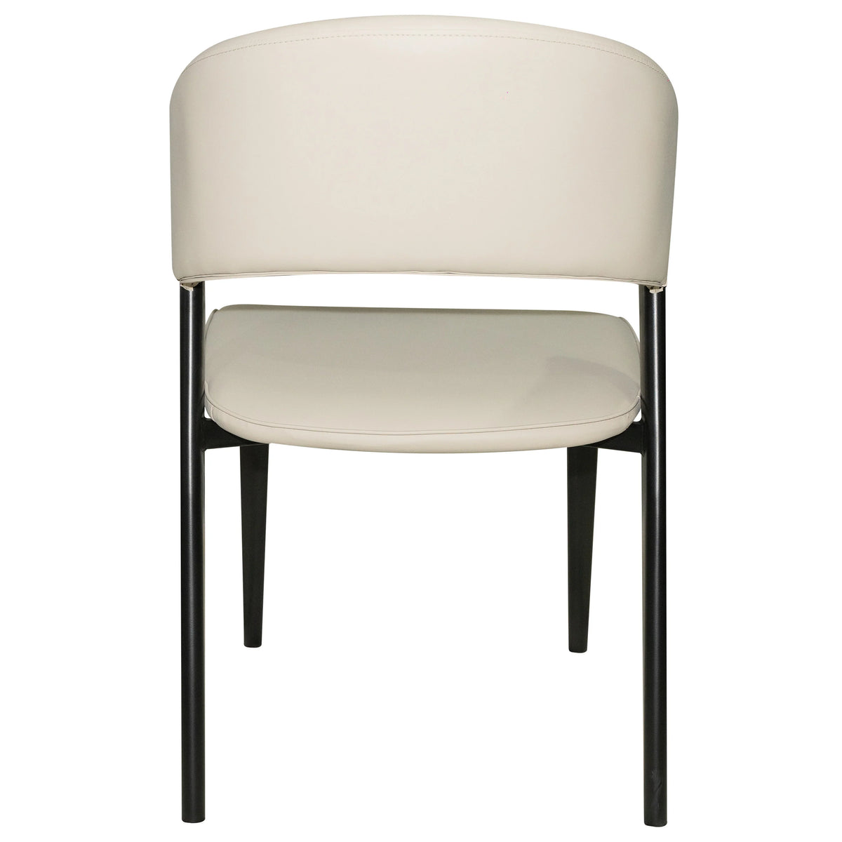 Sylvia 7-Piece Dining Set with Rectangular Table in Sintered Stone Top and 6 Leather Side Chairs - Elax Furniture