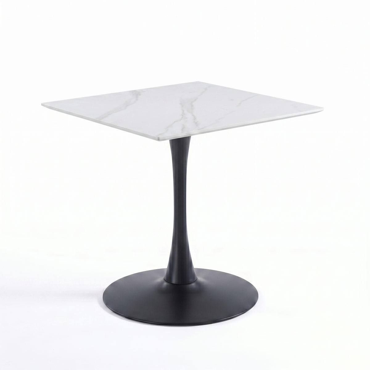 Bristol Square Dining Table with 35 in. Wide Sintered Stone Top and Steel Base