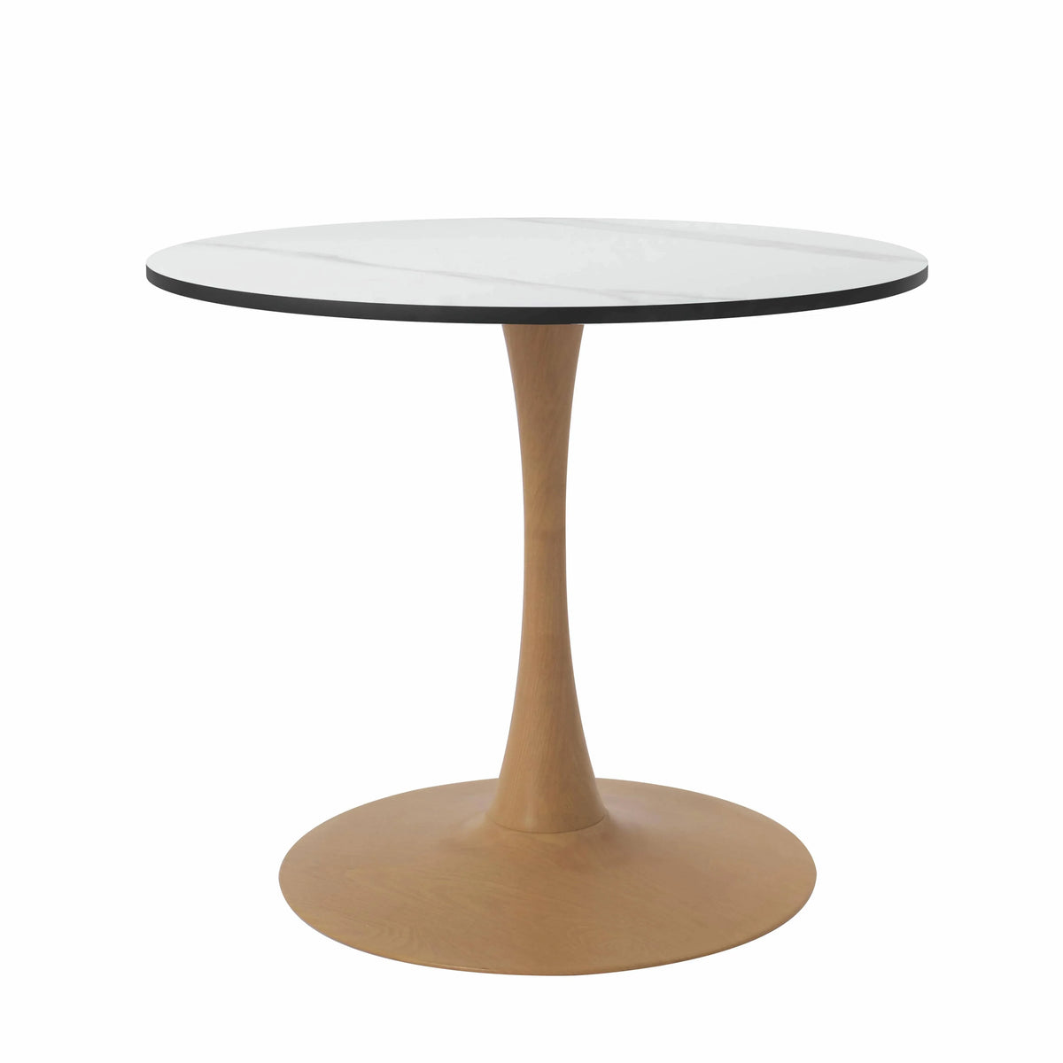Bristol 24"/27"/31" Round Dining Table Wood Transfer Cherry/Natural/Walnut Base with MDF Table Top - Elax Furniture