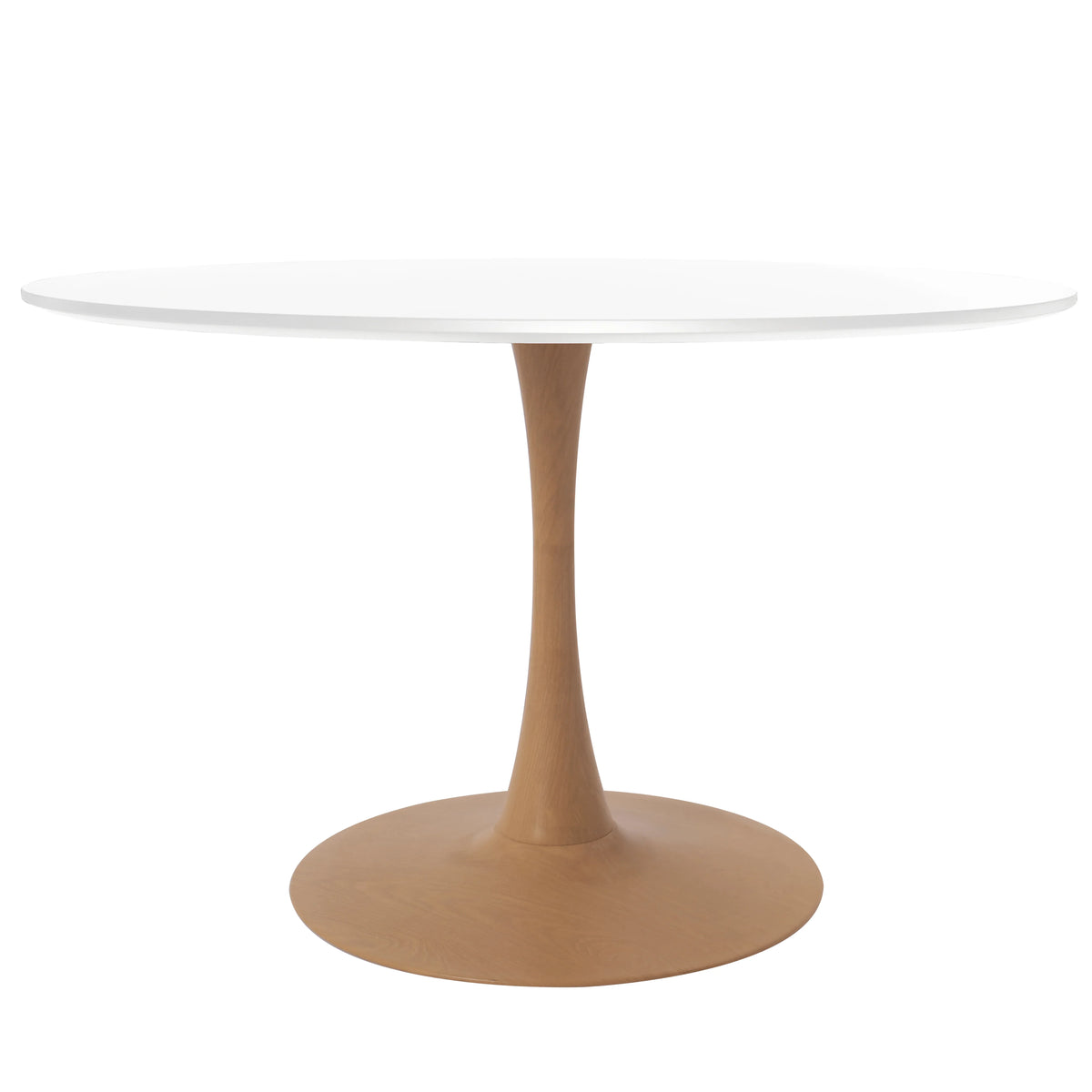 Bristol 27"/31"/35"/40" Round Dining Table Wood Transfer Cherry/Natural/Walnut Base with Sintered Stone Table Top - Elax Furniture