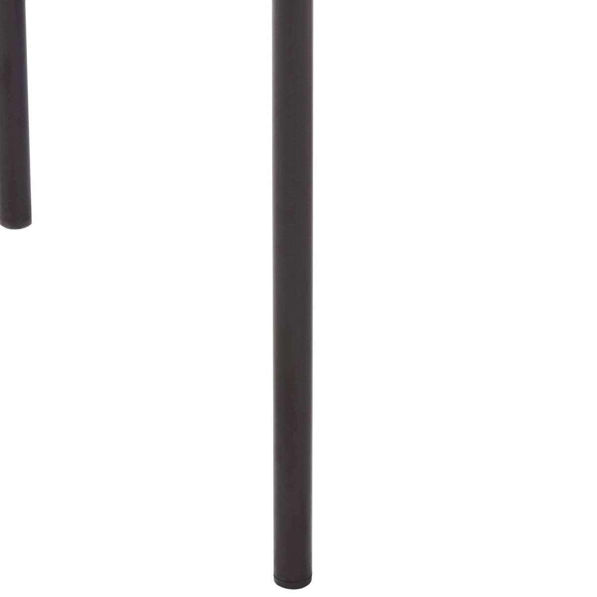 Cyril Dining Chair in Leather or Velvet with Open Back Design and Powder-Coated Iron Frame - Elax Furniture
