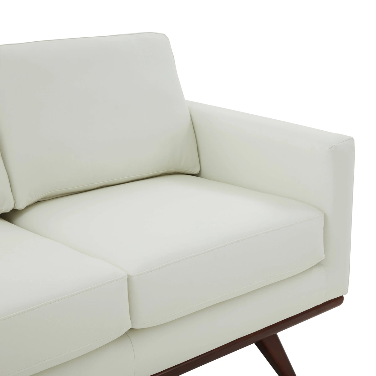 Birch Wood Base Leather/Mesh Loveseat - Chester Collection - Elax Furniture