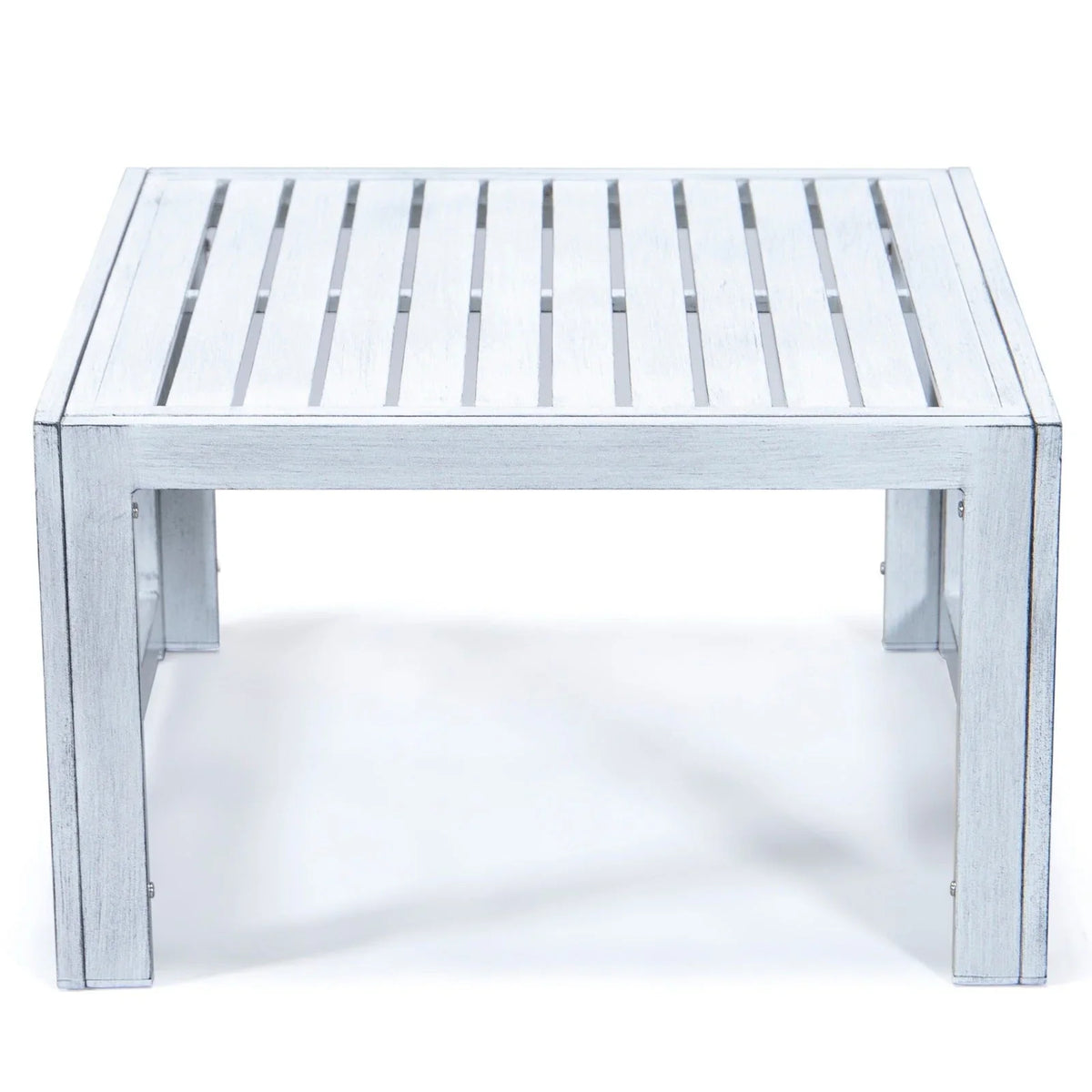 Chelsea 7-Piece Patio Sectional And Coffee Table Set In Weathered Grey Aluminum With Cushions - Elax Furniture