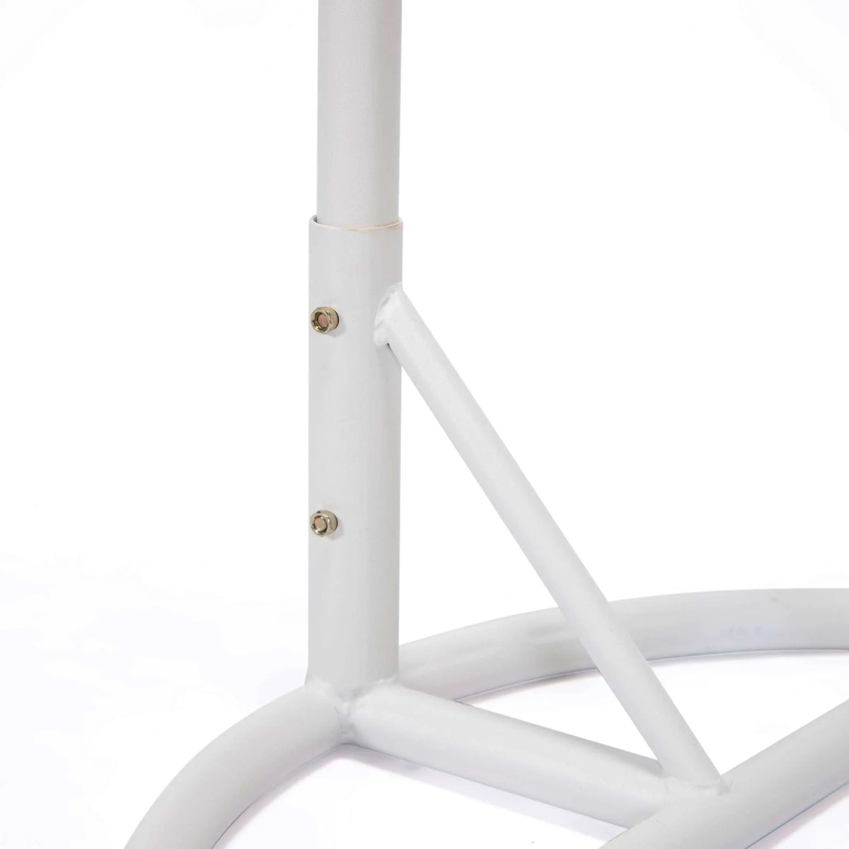 White Wicker Hanging Single Egg Swing Chair With Cushions - Elax Furniture