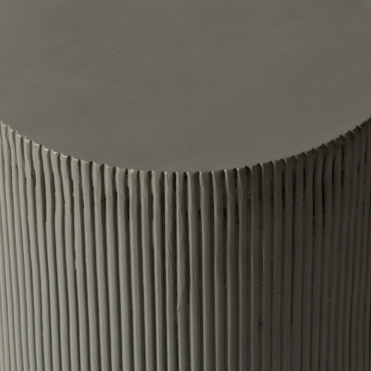 Eden Series Side Table in Fiberstone Round Accent Table for Home, Living Room, Indoor, and Outdoor - Elax Furniture