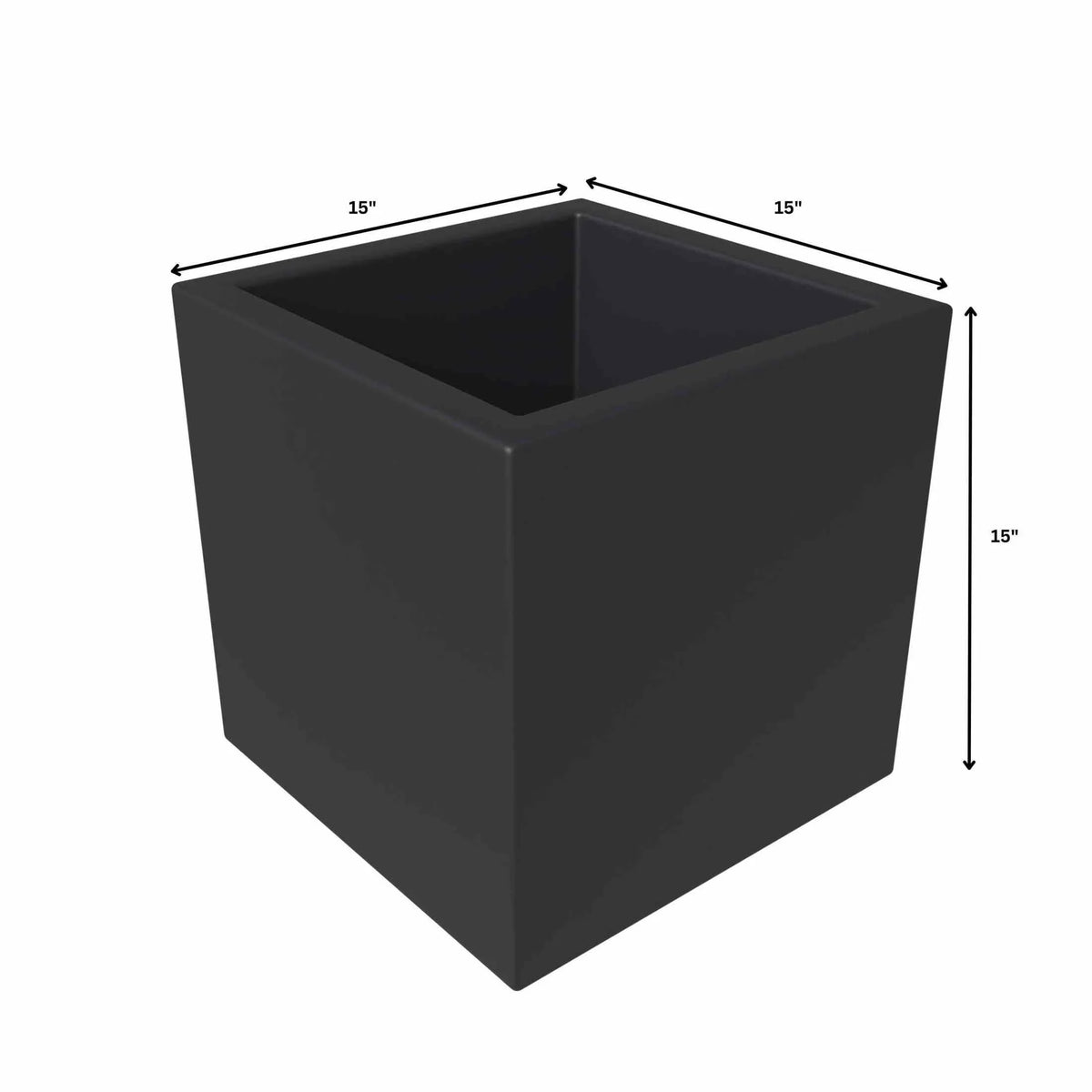 Fern 5-Piece Modern Fiberstone and MGO Clay Square Planter Set for Indoor and Outdoor - Elax Furniture