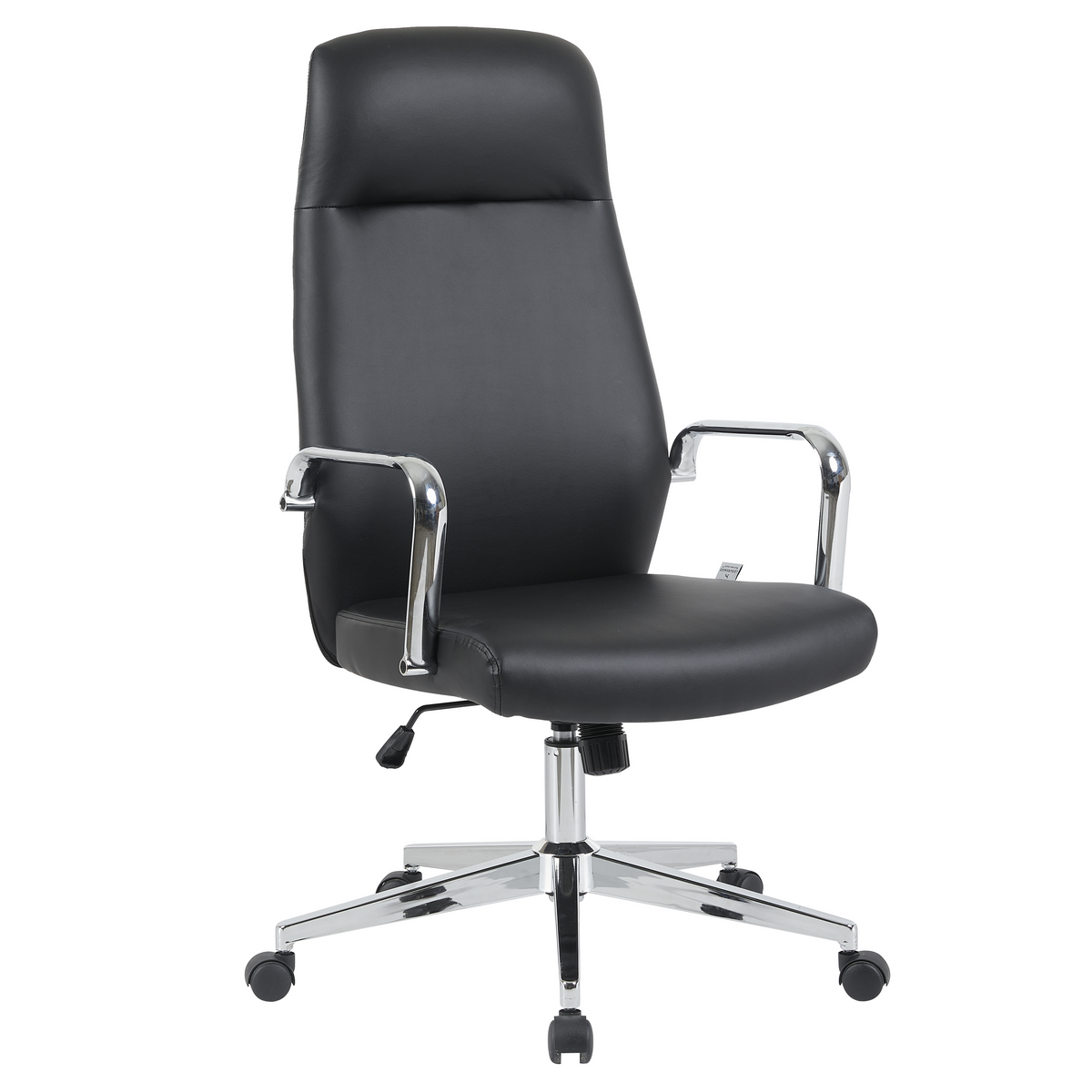 Flux Office Chair in Leather Adjustable Height and Tilt with an Iron Frame