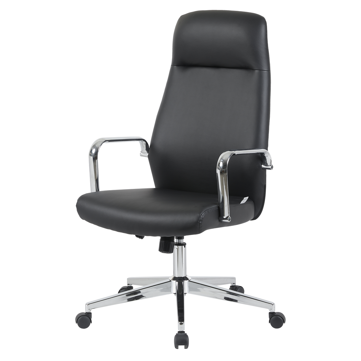 Flux Office Chair in Leather Adjustable Height and Tilt with an Iron Frame