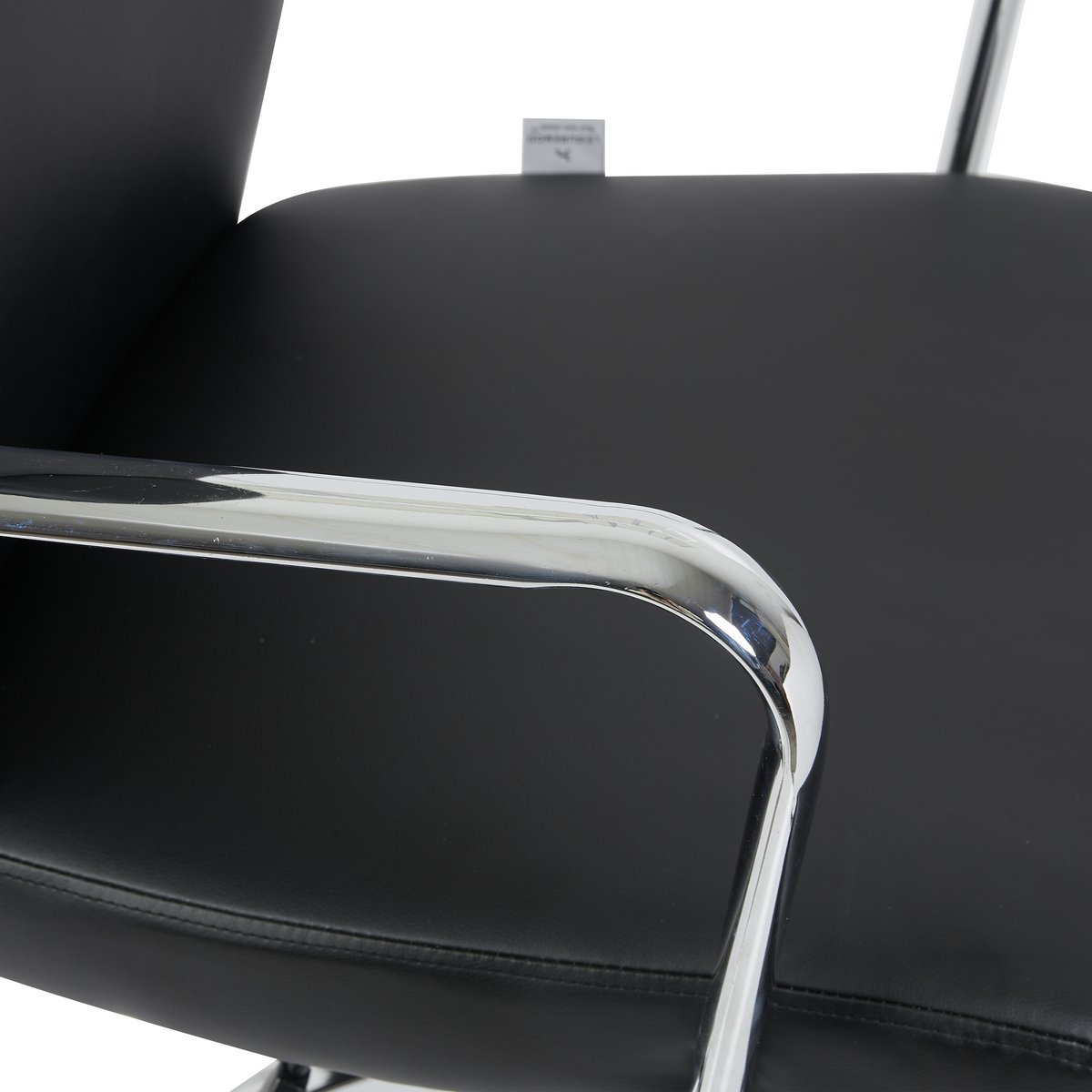 Flux Office Chair in Leather Adjustable Height and Tilt with an Iron Frame