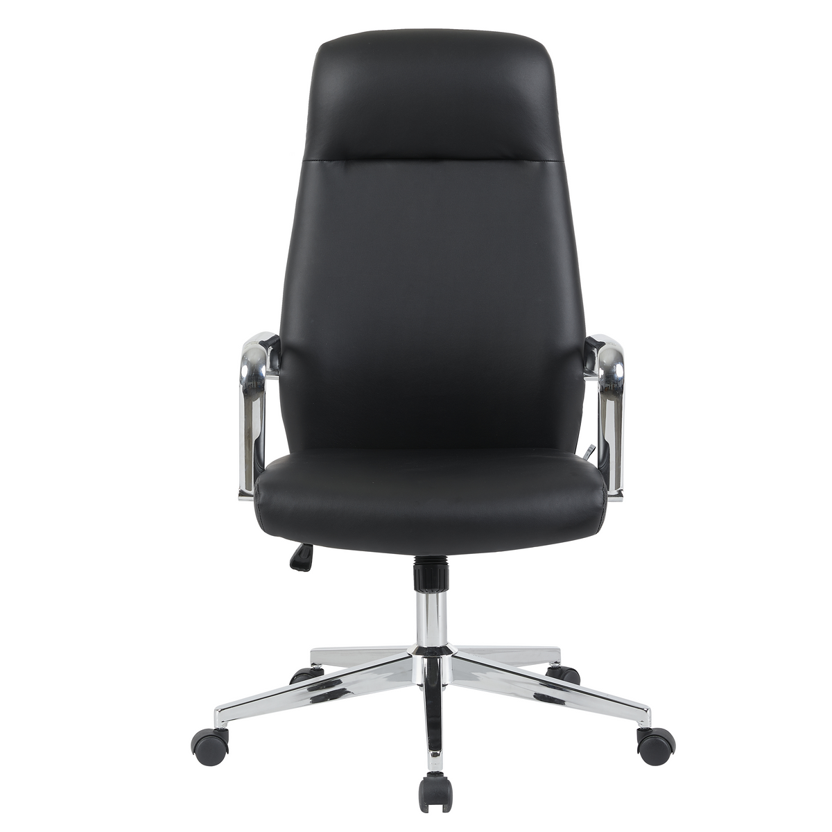 Flux Office Chair in Leather Adjustable Height and Tilt with an Iron Frame