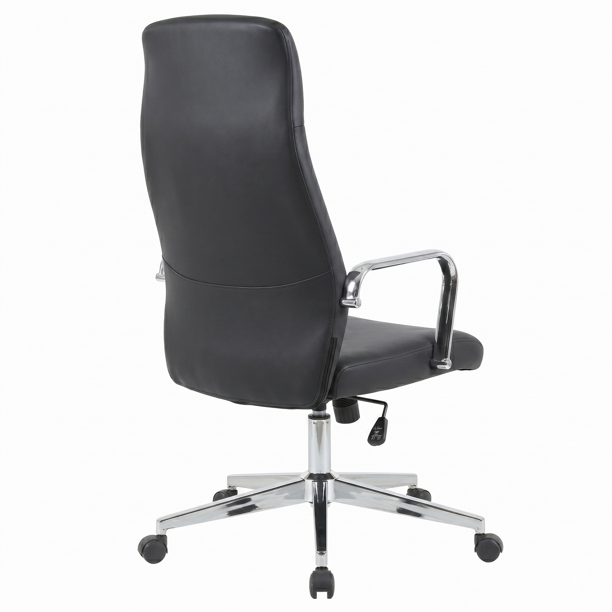 Flux Office Chair in Leather Adjustable Height and Tilt with an Iron Frame