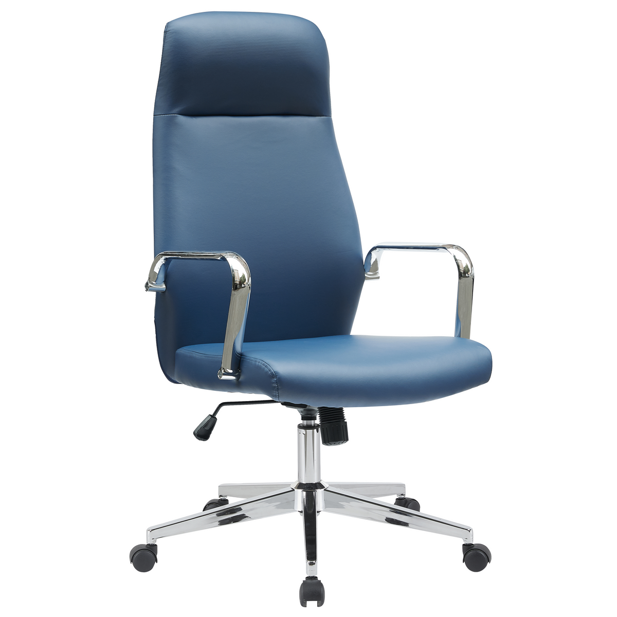 Flux Office Chair in Leather Adjustable Height and Tilt with an Iron Frame