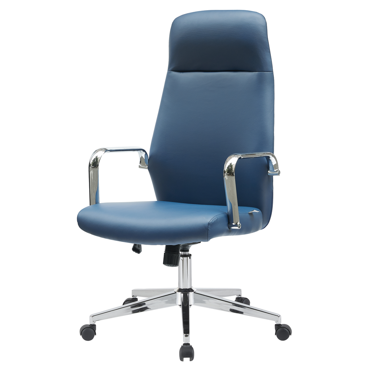 Flux Office Chair in Leather Adjustable Height and Tilt with an Iron Frame