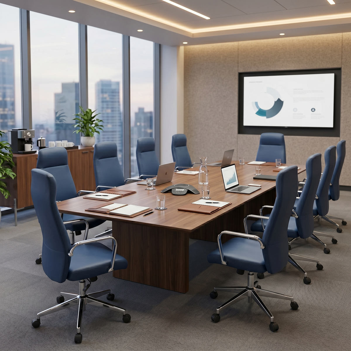 Flux Office Chair in Leather Adjustable Height and Tilt with an Iron Frame