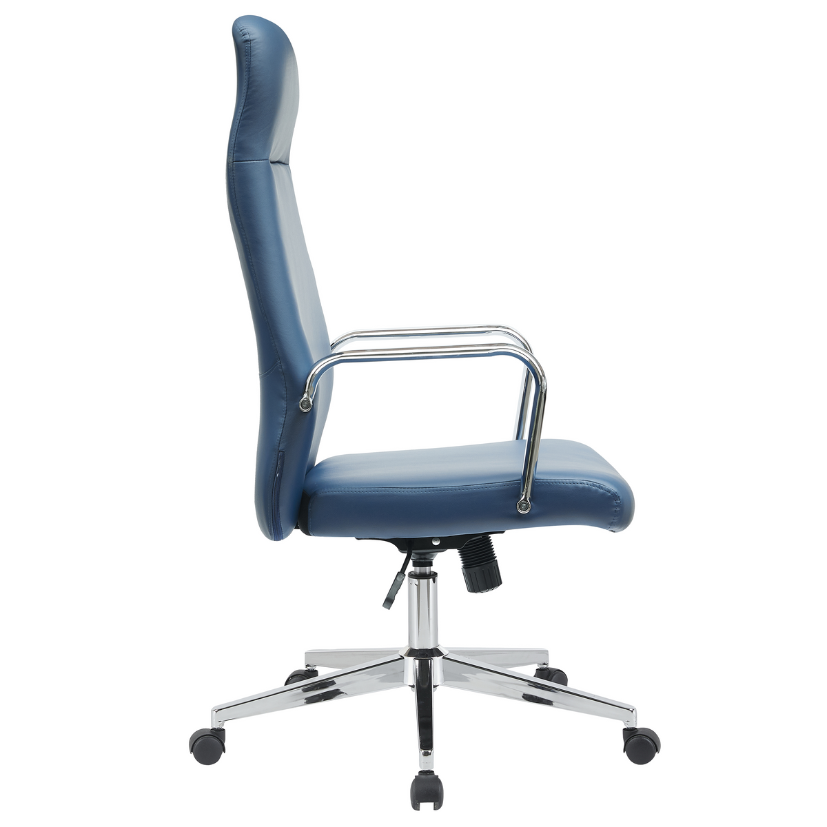 Flux Office Chair in Leather Adjustable Height and Tilt with an Iron Frame