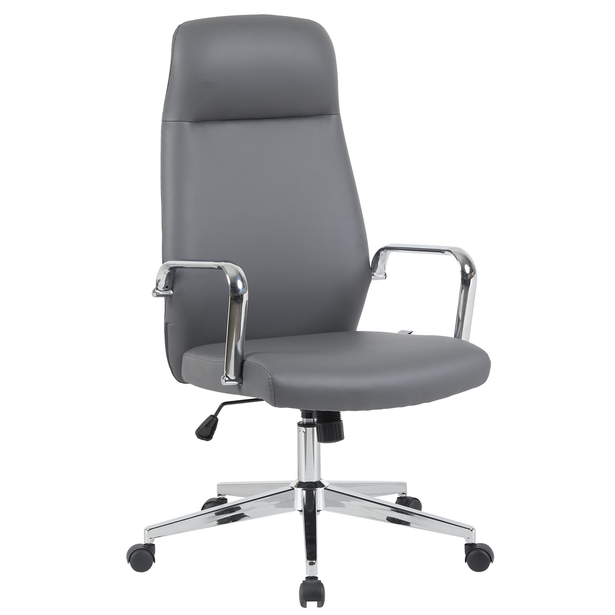 Flux Office Chair in Leather Adjustable Height and Tilt with an Iron Frame
