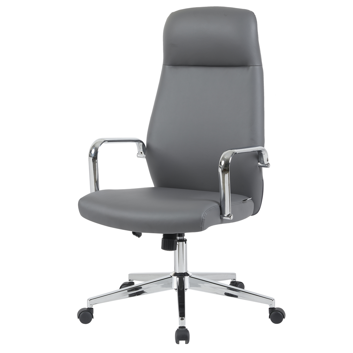 Flux Office Chair in Leather Adjustable Height and Tilt with an Iron Frame