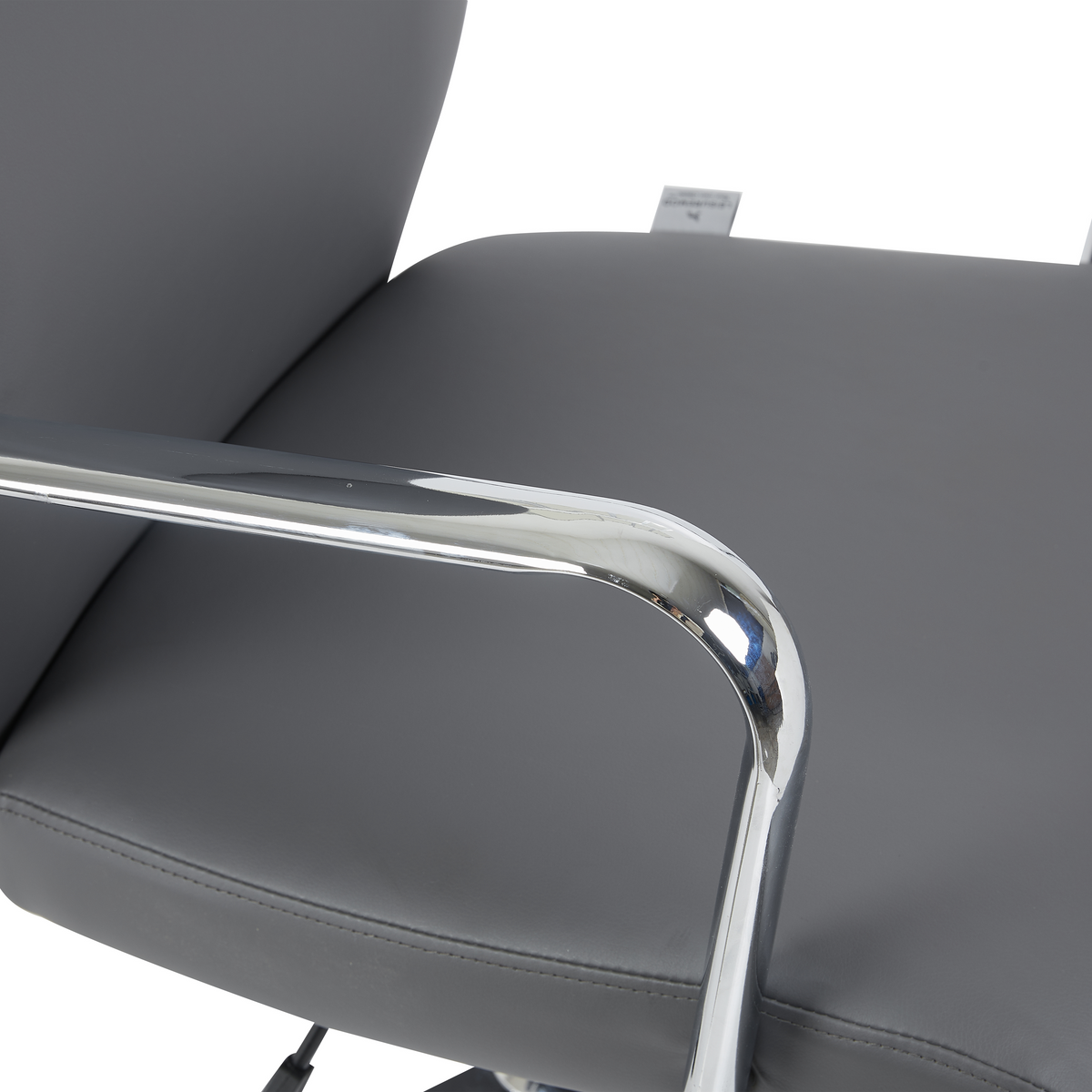 Flux Office Chair in Leather Adjustable Height and Tilt with an Iron Frame