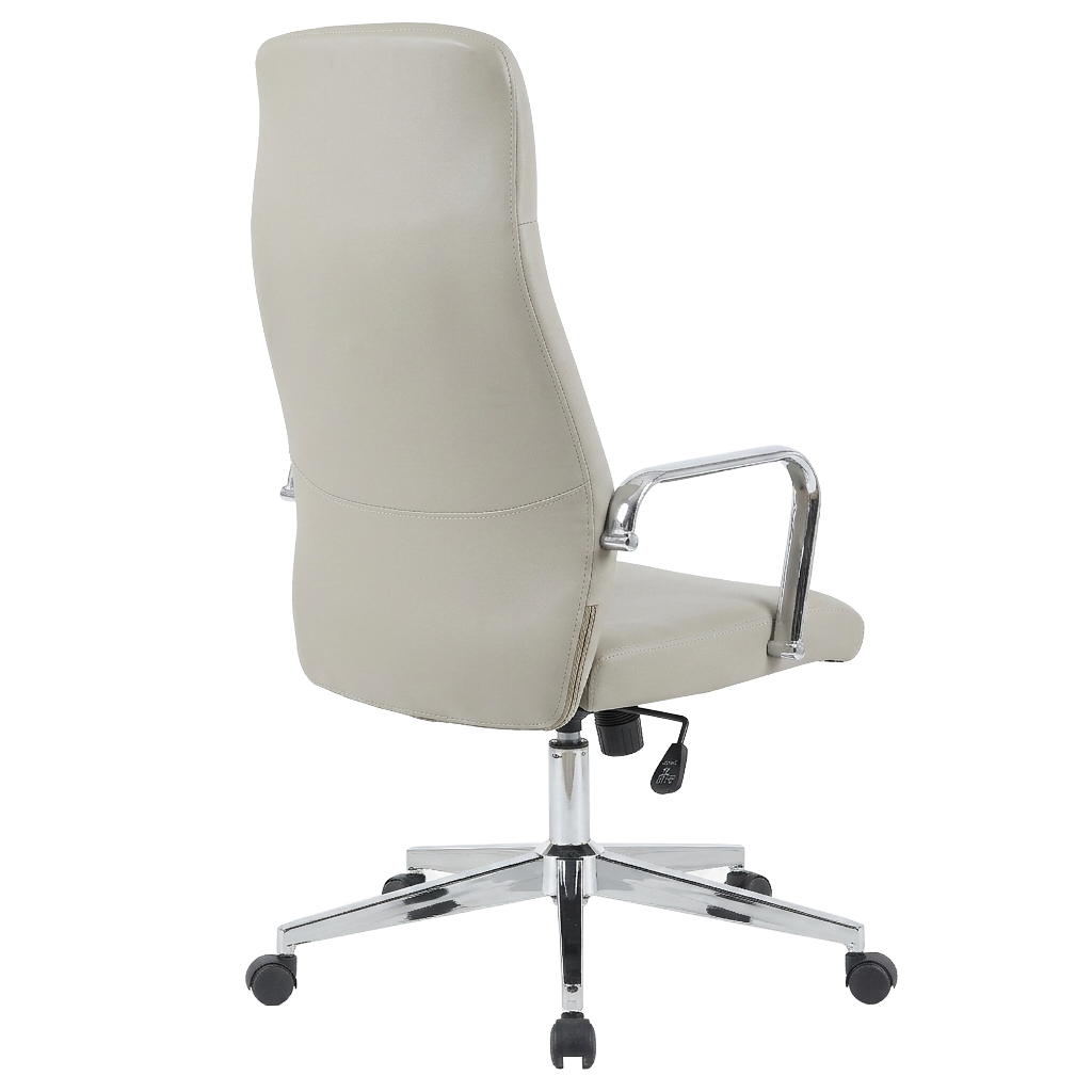Flux Office Chair in Leather Adjustable Height and Tilt with an Iron Frame
