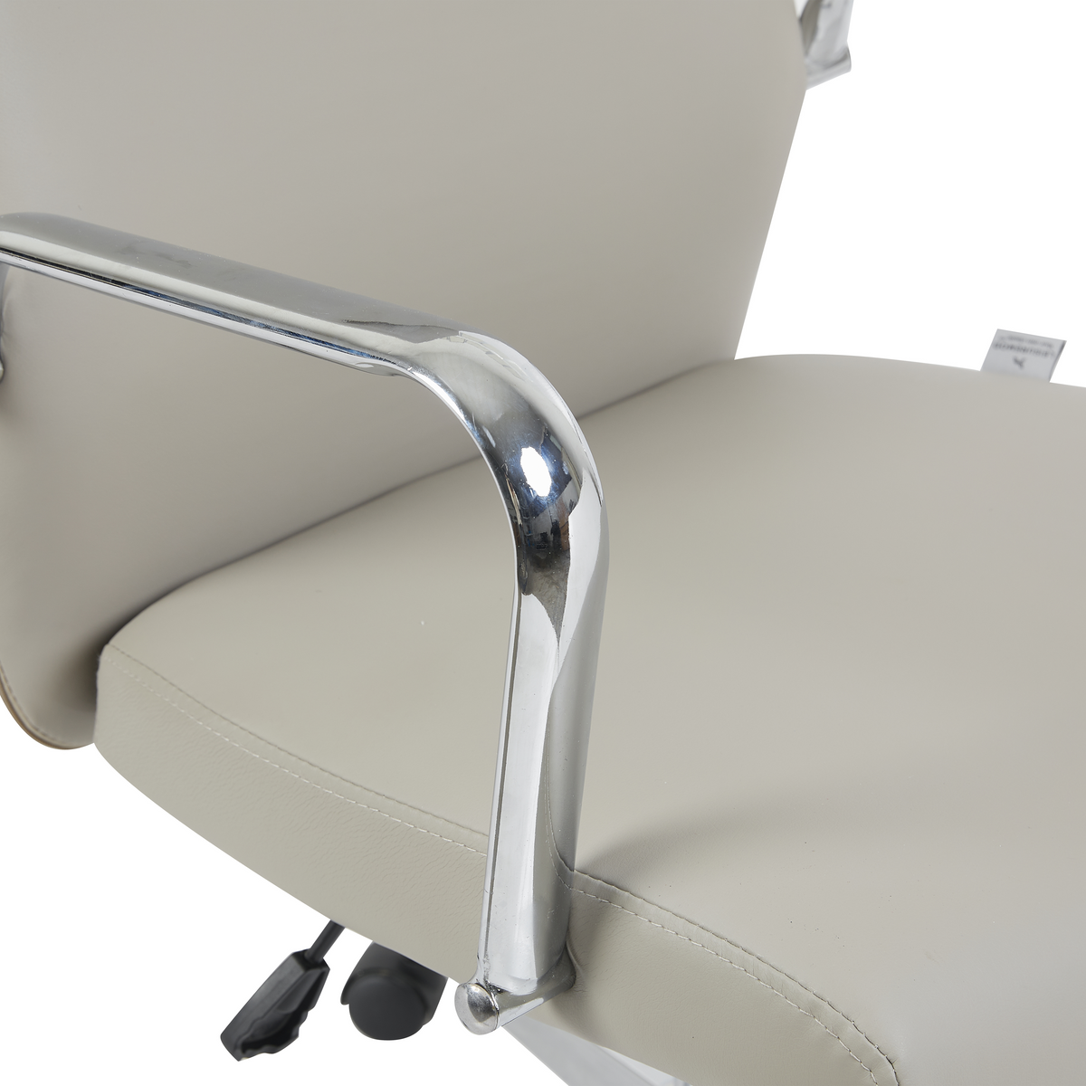 Flux Office Chair in Leather Adjustable Height and Tilt with an Iron Frame