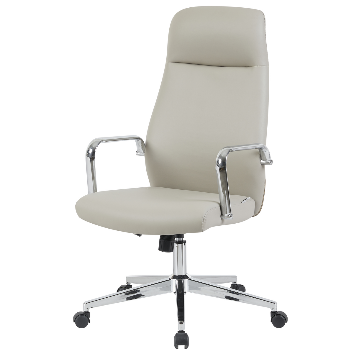 Flux Office Chair in Leather Adjustable Height and Tilt with an Iron Frame
