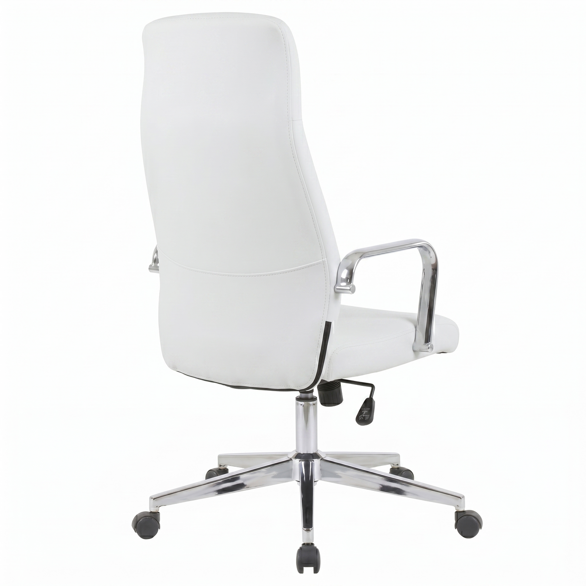 Flux Office Chair in Leather Adjustable Height and Tilt with an Iron Frame