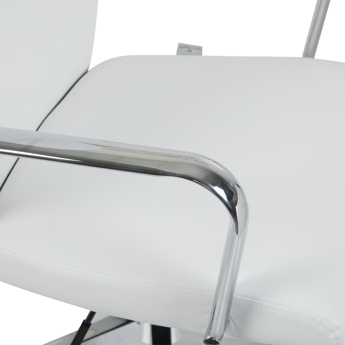 Flux Office Chair in Leather Adjustable Height and Tilt with an Iron Frame