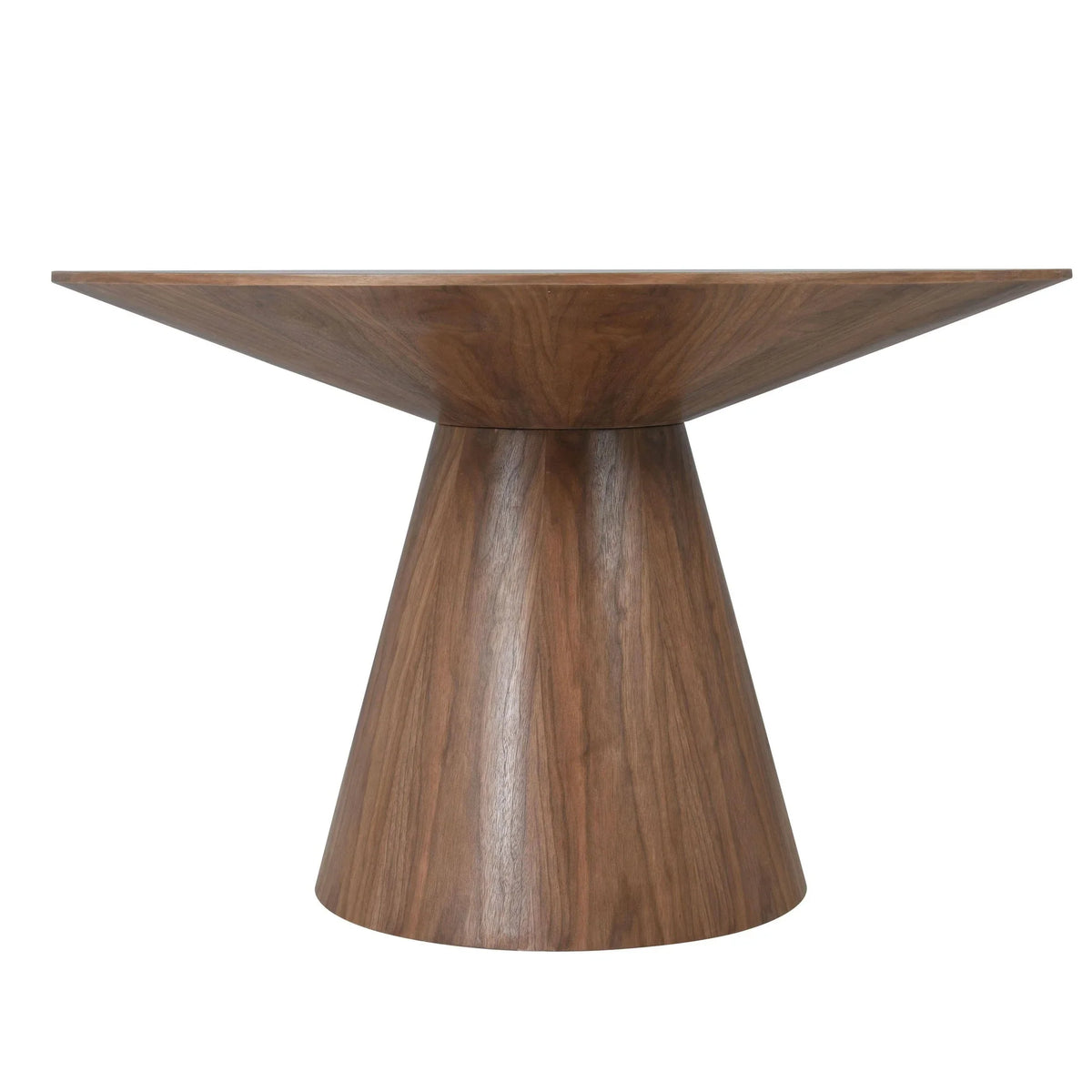 Fynix 47β Round Dining Table with Ash Wood Veneer Top and Pedestal Base - Elax Furniture