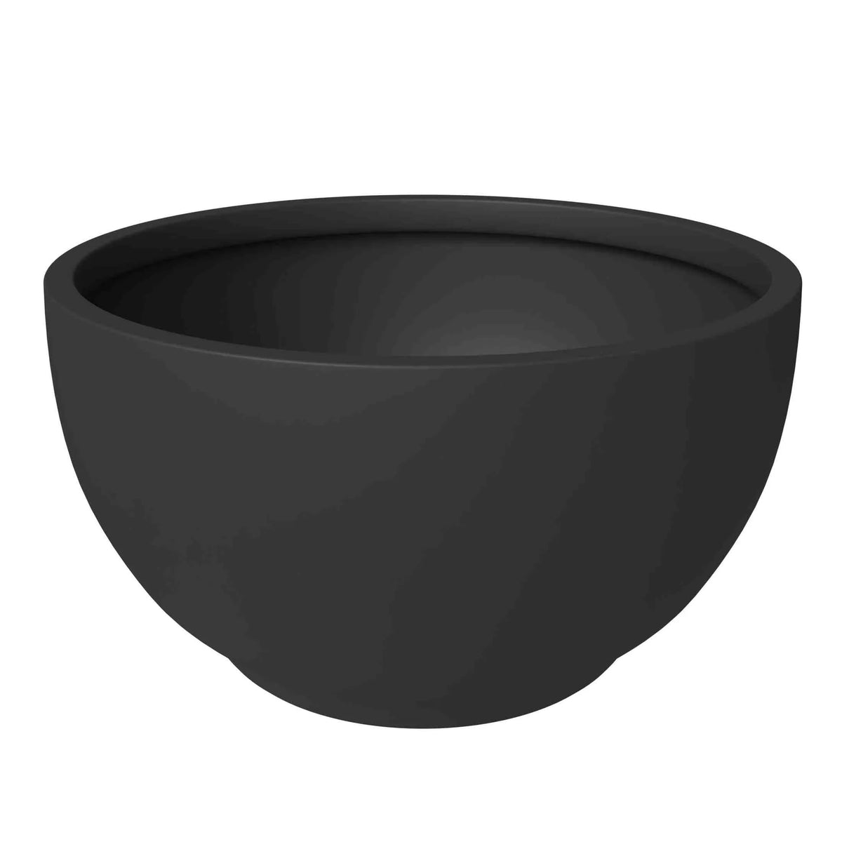 Grove Modern Fiberstone Round Planter Weather Resistant Design Plant Pot - Elax Furniture