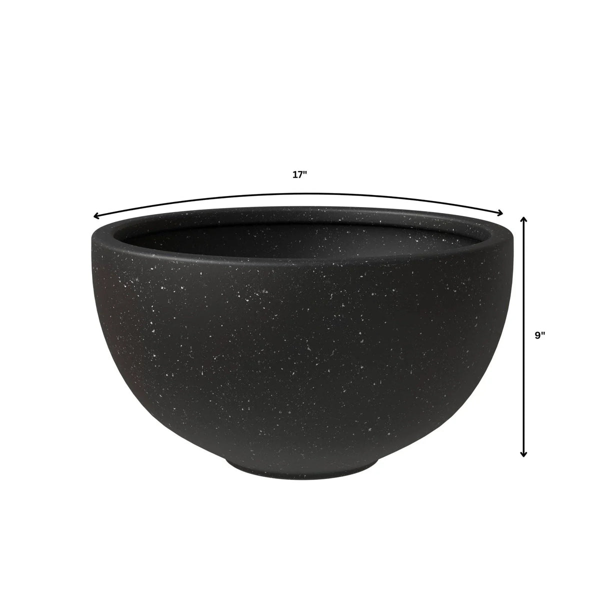 Iris Modern 3-Piece Round Planter Pot Set in Fiberstone and Clay Weather Resistant Design - Elax Furniture