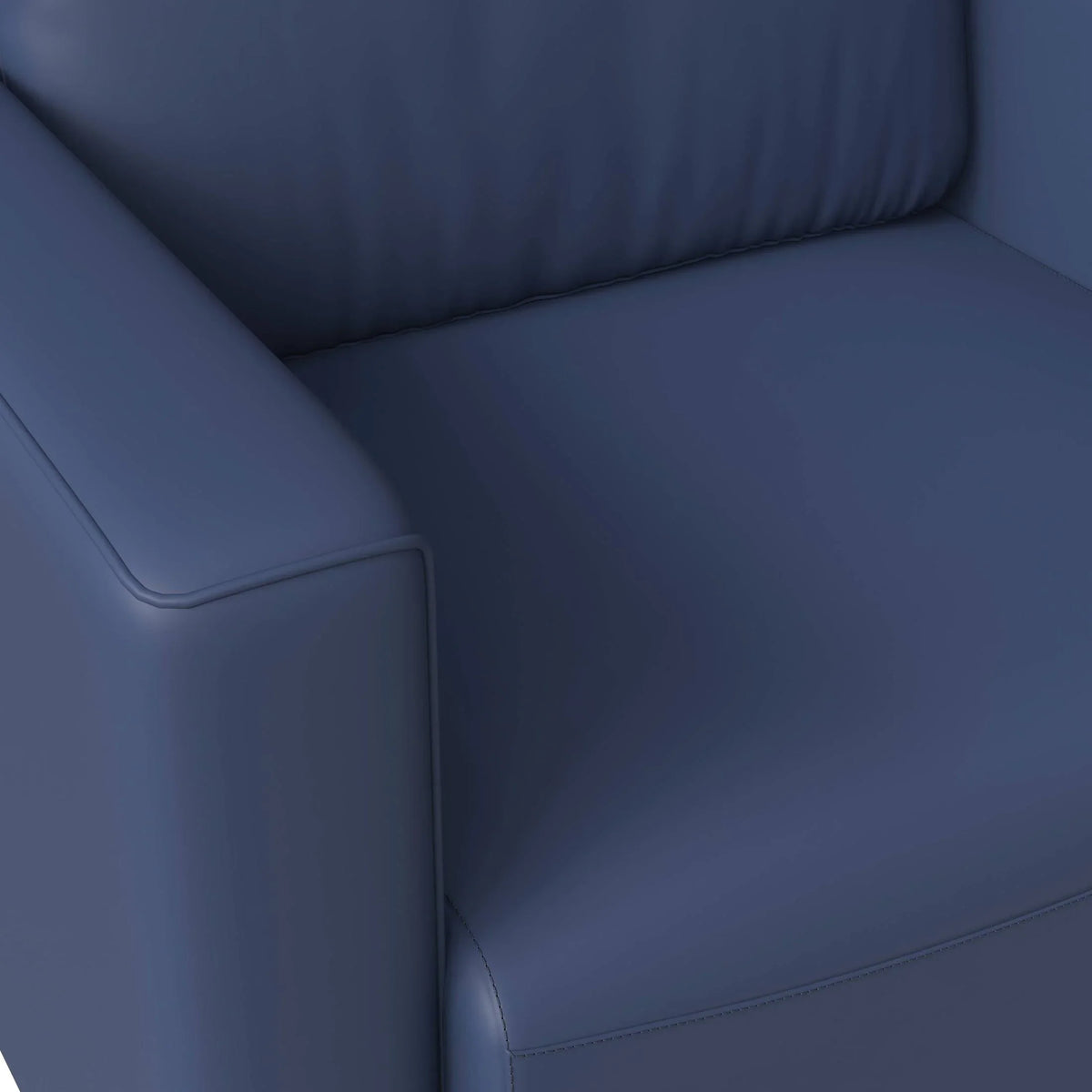 Inno Single-Seater Leather Sofa with Stainless Steel Legs and Removable Cushions - Elax Furniture