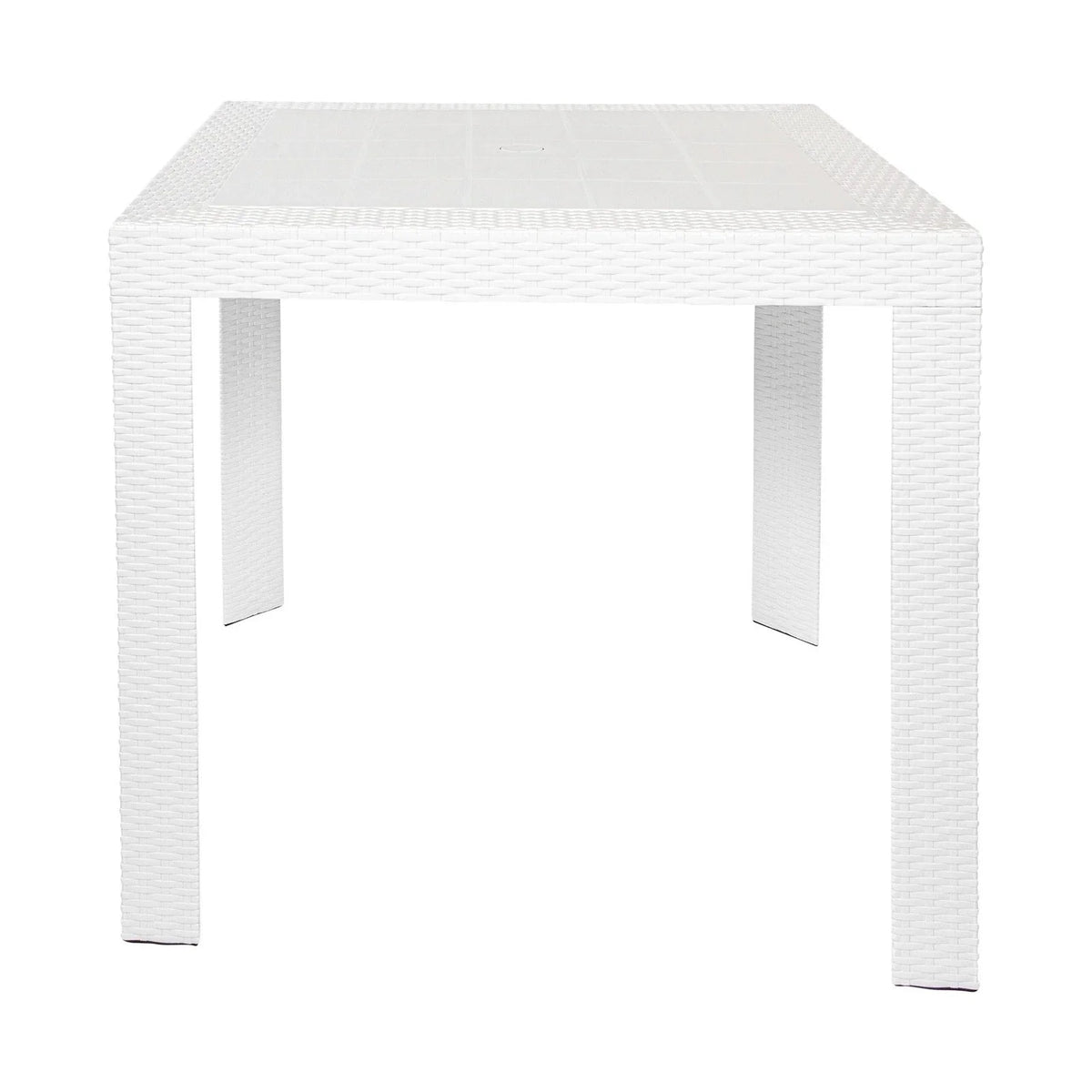 Kent Mid-Century Modern Weave Design 5-Piece Outdoor Patio Dining Set - Elax Furniture