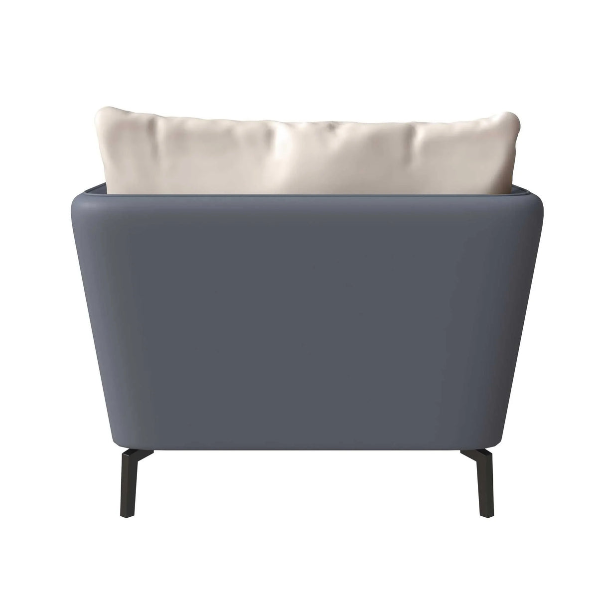 Luxify Single-Seater Leather Sofa Accent Armchair with Stainless Steel Legs and Removable Cushions - Elax Furniture