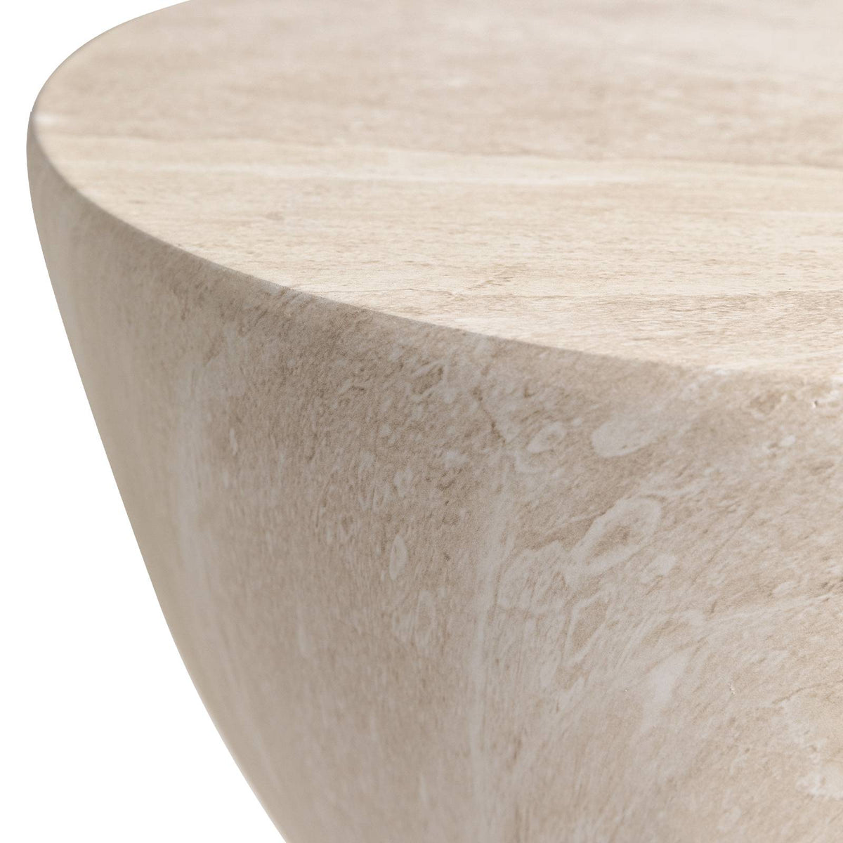 LeisureMod Loft Collection Fiberglass Outdoor Side Table in Moss Grey
