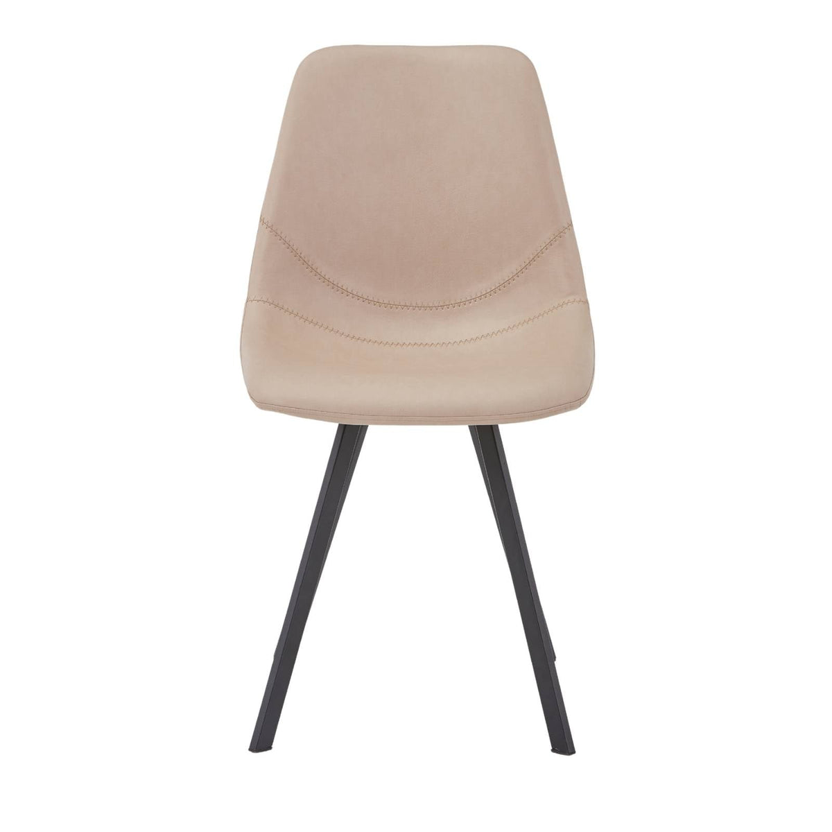 Markley Leather Dining Chair With Black/Gold Metal Legs Black Taupe Dining Chair Leisuremod