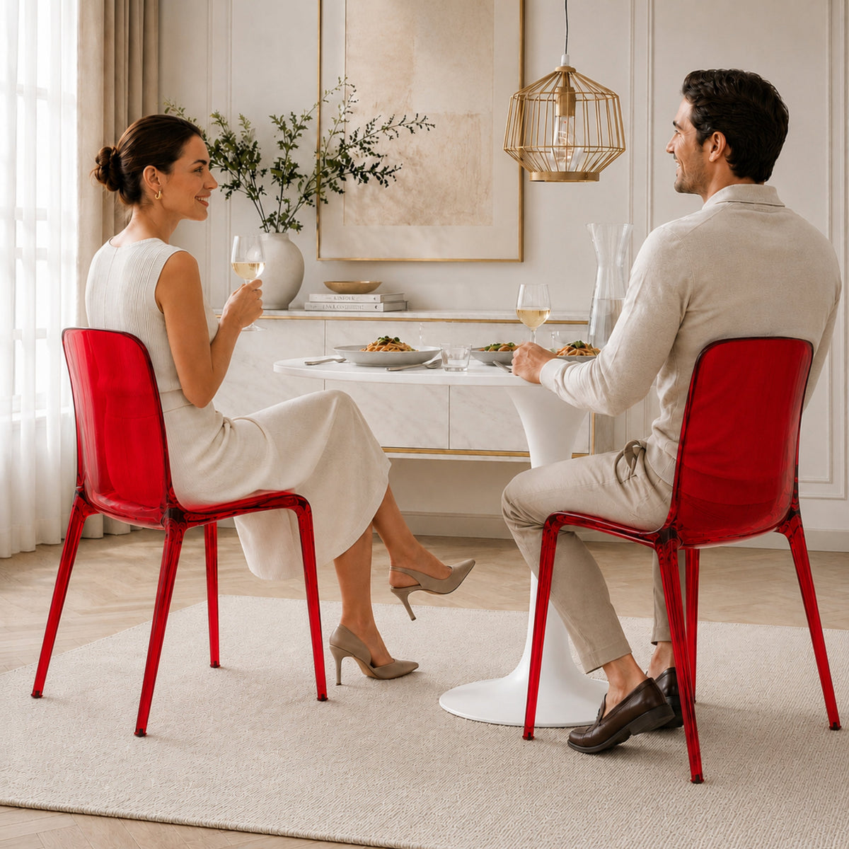 Murray Stackable Dining Side Chair in ABS Plastic