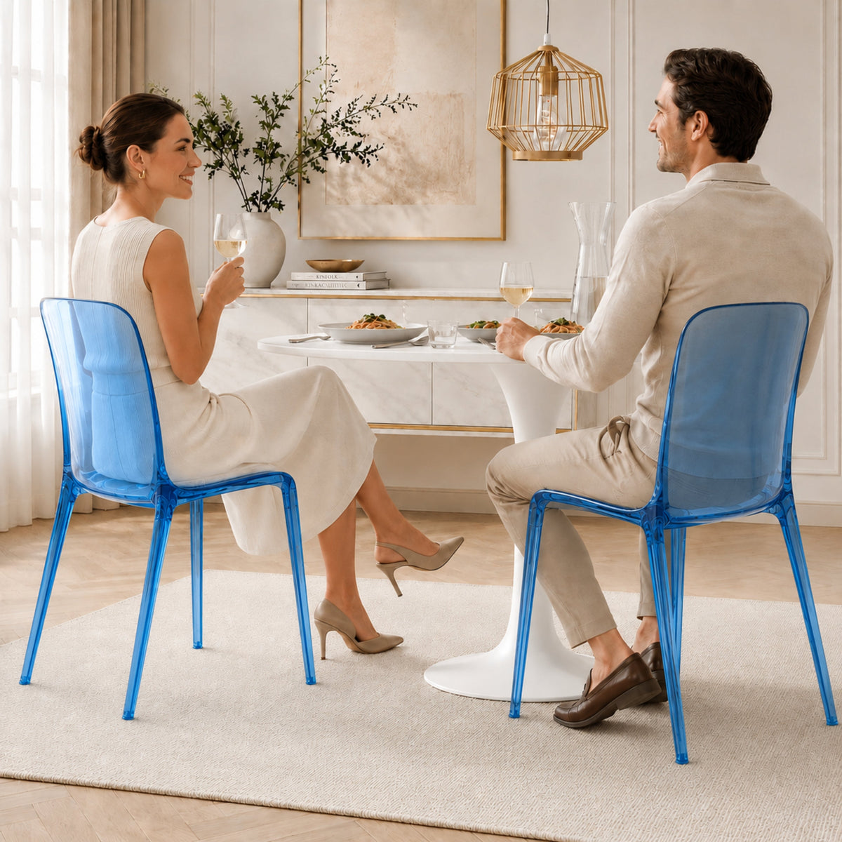 Murray Stackable Dining Side Chair in ABS Plastic
