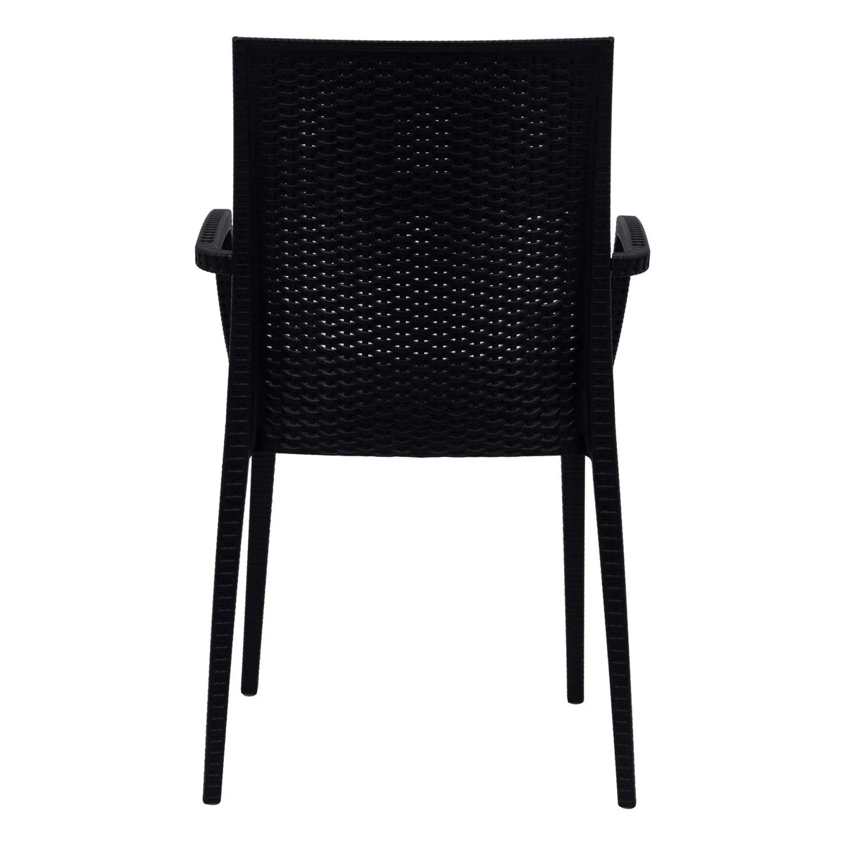 Mace Mid-Century 7-Piece Outdoor Dining Set: 4 Side Chairs & 2 Armchairs - Elax Furniture