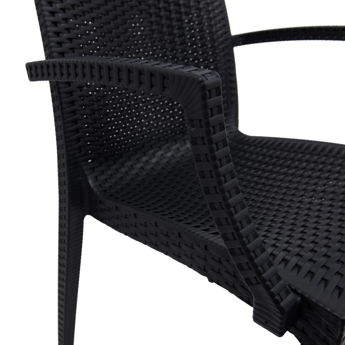 Mace Mid-Century 7-Piece Outdoor Dining Set: 4 Side Chairs & 2 Armchairs - Elax Furniture