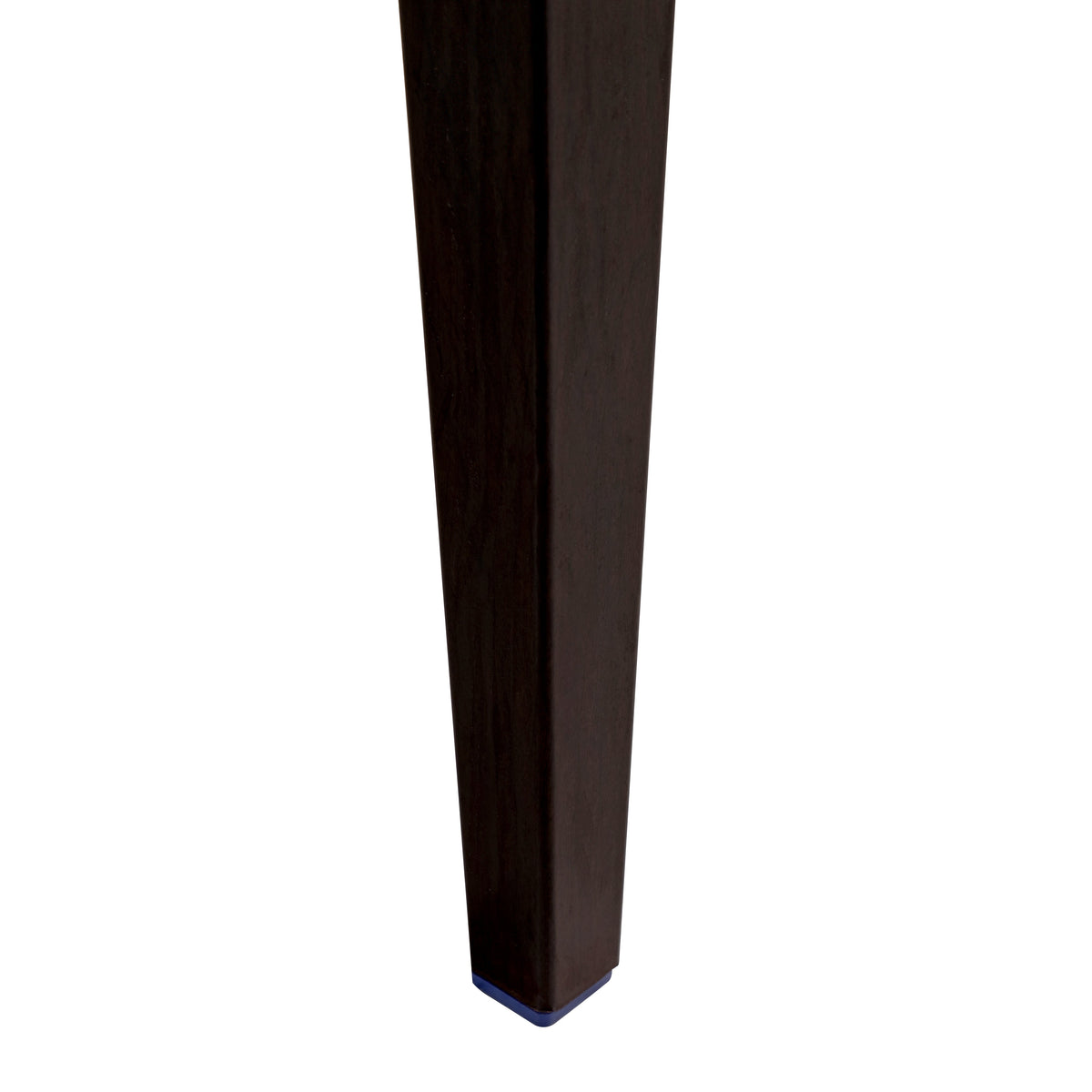 Madera Dining Chair with Leather Seat and Aluminum Legs in Walnut Finish