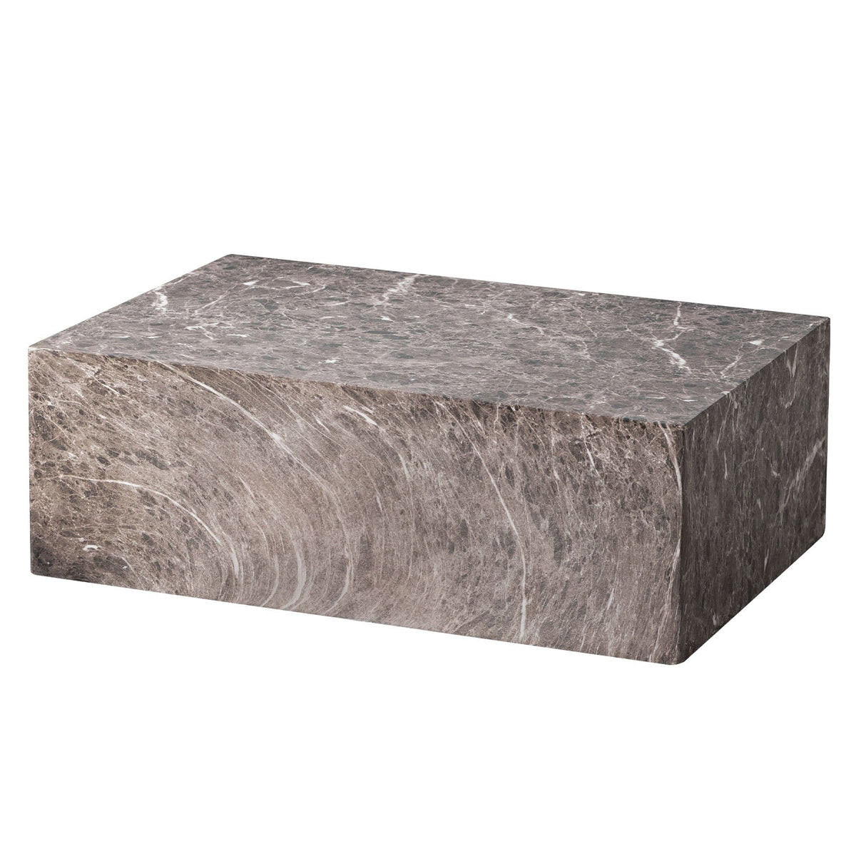 Maya Collection Fiberstone Outdoor/Indoor Rectangular Coffee Table in Travertine