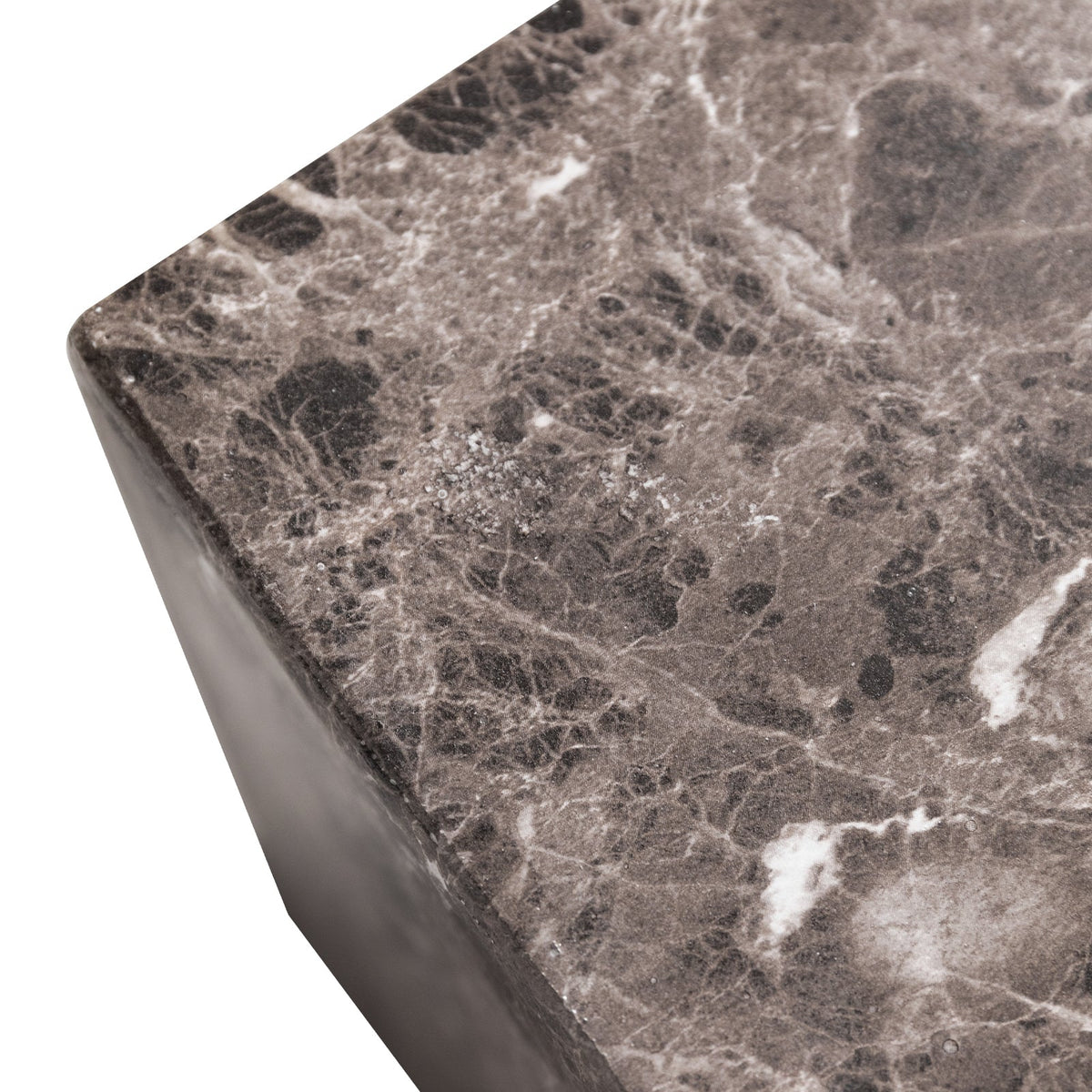 Maya Collection Fiberstone Outdoor/Indoor Rectangular Coffee Table in Travertine